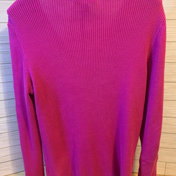 Ralph Lauren Fuchsia V-Neck Sweater - Picture 2 of 3